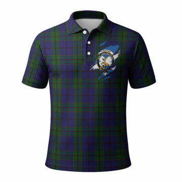 Strachan Clan Crest In Me Tartan Polo Shirt Scotland Flag Style