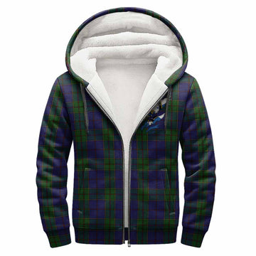 Strachan Clan Crest In Me Tartan Sherpa Hoodie Scotland Flag Style