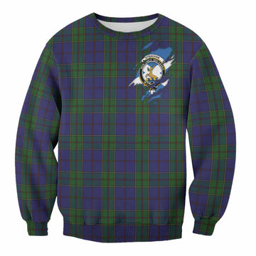 Strachan Clan Crest In Me Tartan Sweatshirt Scotland Flag Style