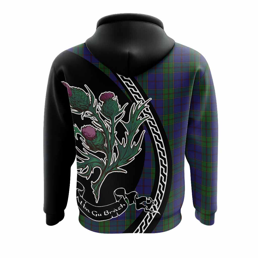 Strachan Family Crest Tartan Hoodie Alba Thistle Inspired - Tartan Vibes Clothing