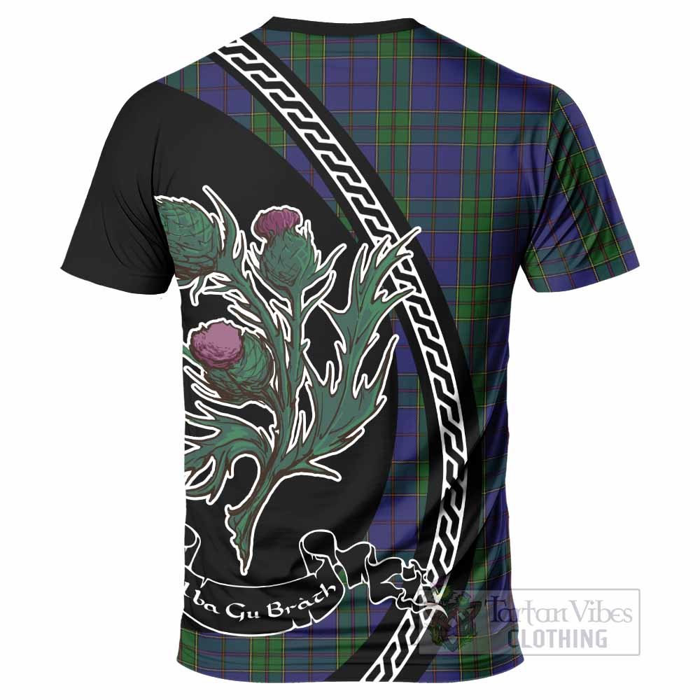Strachan Family Crest Tartan T-Shirt Alba Thistle Inspired - Tartan Vibes Clothing
