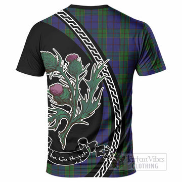 Strachan Family Crest Tartan T-Shirt Alba Thistle Inspired - Tartan Vibes Clothing