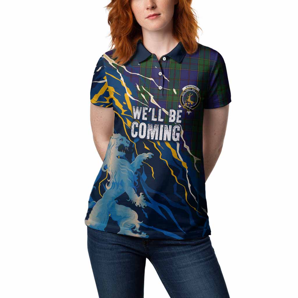Strachan Scotland Tartan Women Polo Shirt WC2026 Football - We'll Be Coming