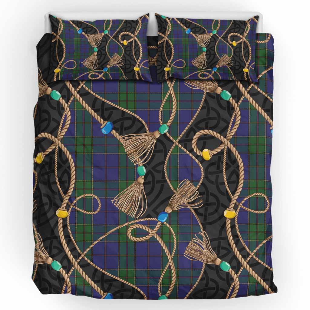 Strachan Scottish Tartan Twisted Ropes Stylized Bedding Set UK Bedding Set UK King 91*87 inch - Tartan Vibes Clothing