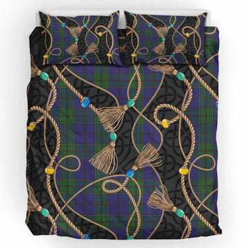 Strachan Scottish Tartan Twisted Ropes Stylized Bedding Set UK Bedding Set UK King 91*87 inch - Tartan Vibes Clothing