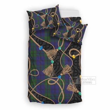 Strachan Scottish Tartan Twisted Ropes Stylized Bedding Set UK Bedding Set UK Double 79*79 inch - Tartan Vibes Clothing