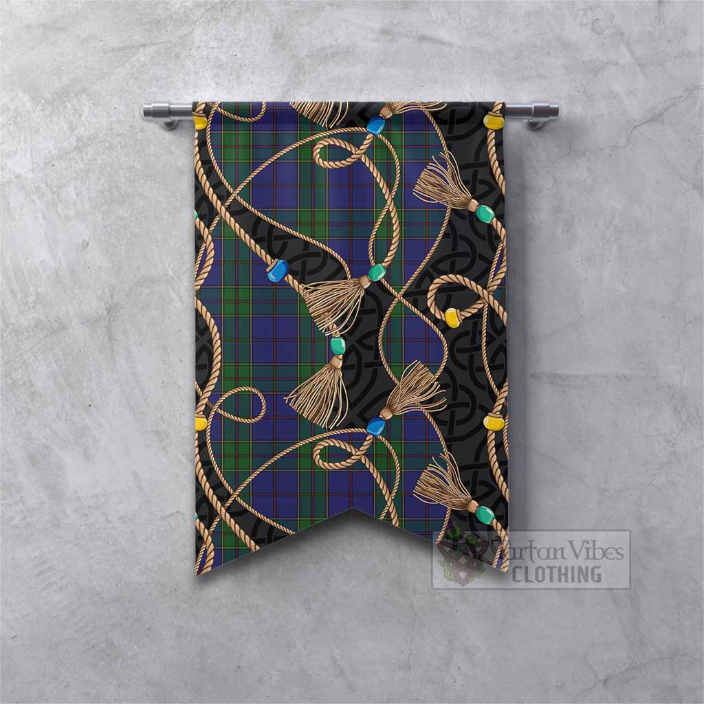 Strachan Scottish Tartan Twisted Ropes Stylized Gonfalon Fishtail - Tartan Vibes Clothing