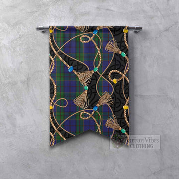 Strachan Scottish Tartan Twisted Ropes Stylized Gonfalon Fishtail - Tartan Vibes Clothing