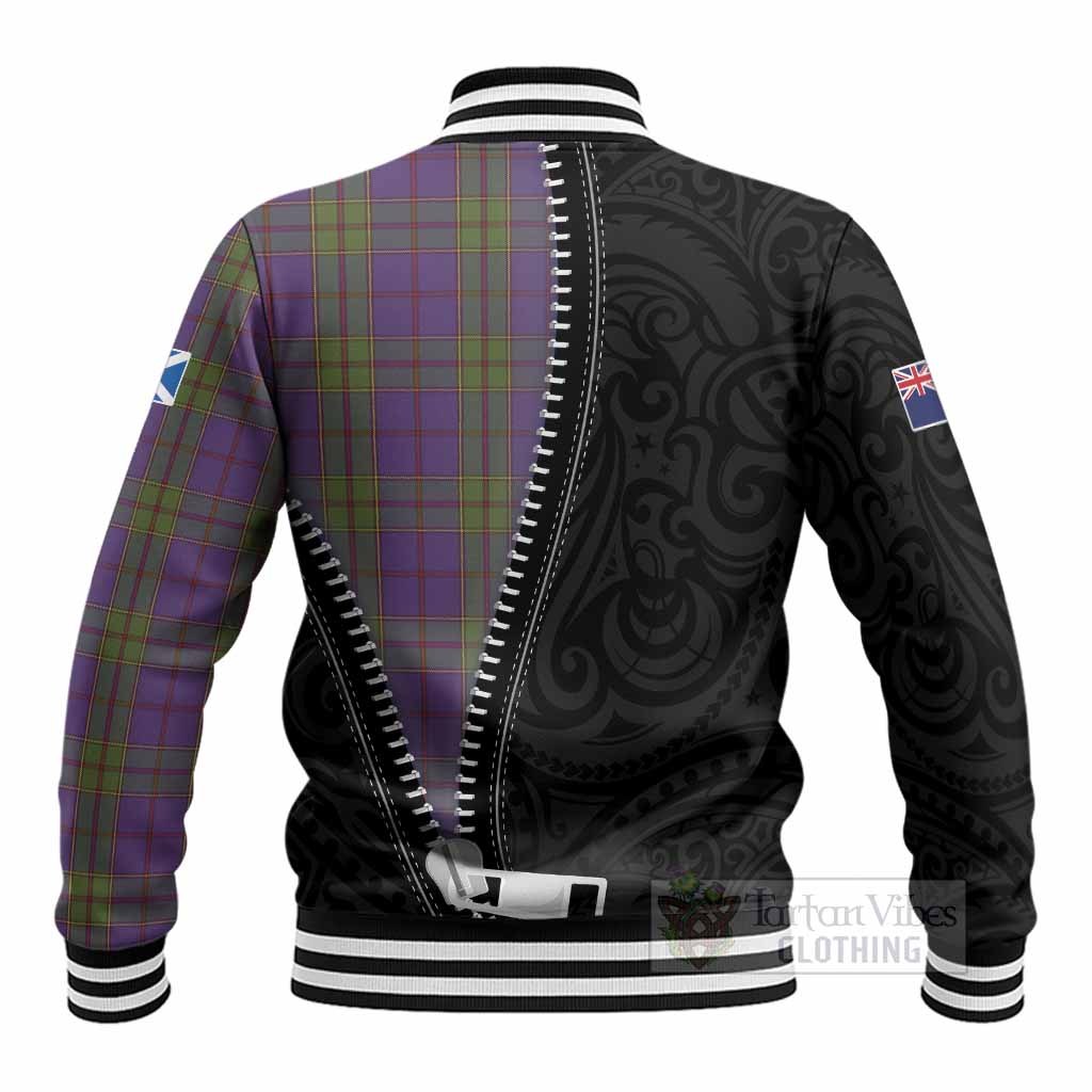 Strachan Tartan Baseball Jacket New Zealand Pattern Unique Zipper Stylized