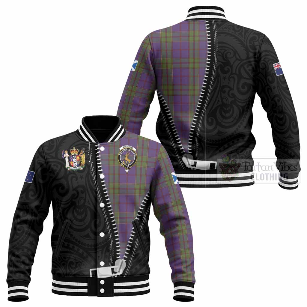 Strachan Tartan Baseball Jacket New Zealand Pattern Unique Zipper Stylized