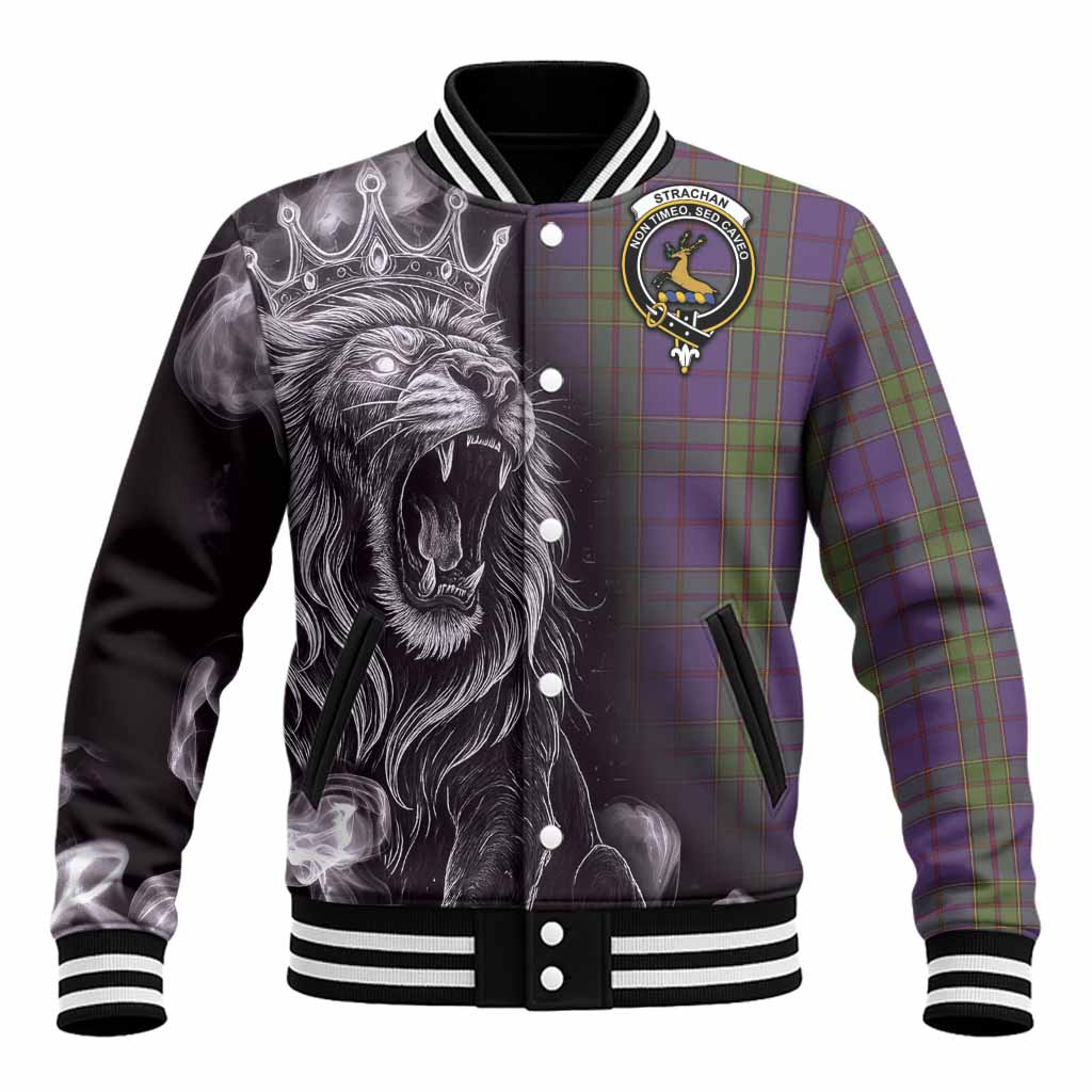 Strachan Tartan Baseball Jacket Roaring Lion Heritage
