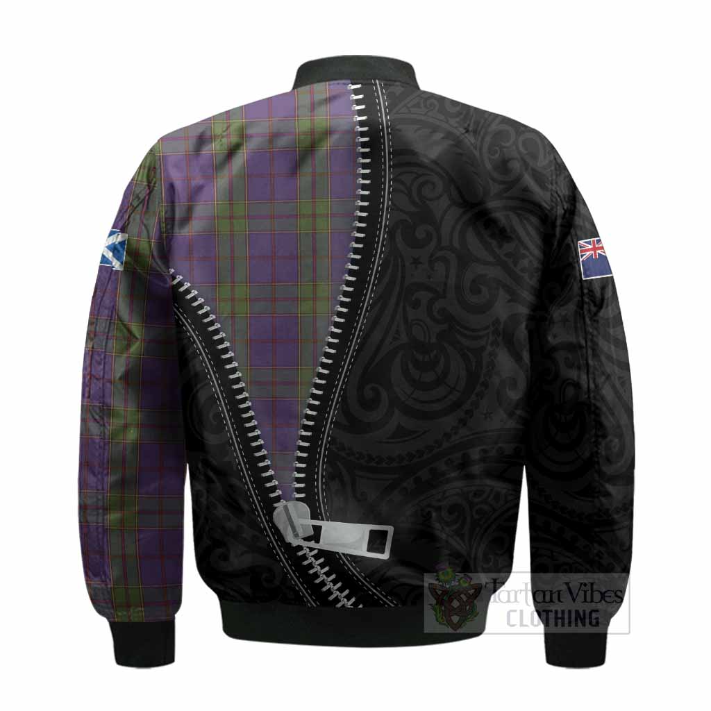 Strachan Tartan Bomber Jacket New Zealand Pattern Unique Zipper Stylized