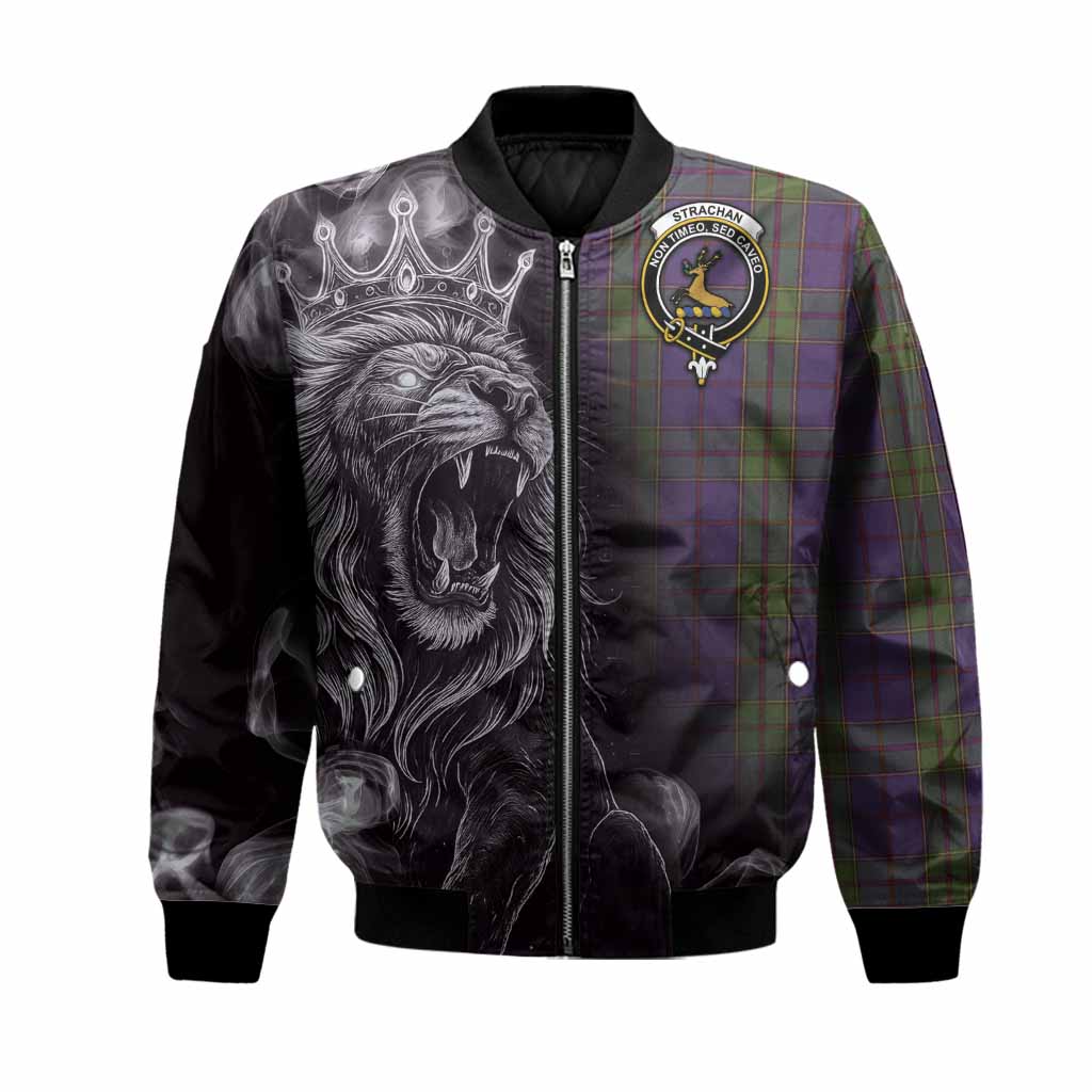 Strachan Tartan Bomber Jacket Roaring Lion Heritage