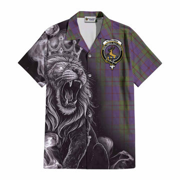 Strachan Tartan Cotton Hawaiian Shirt Roaring Lion Heritage