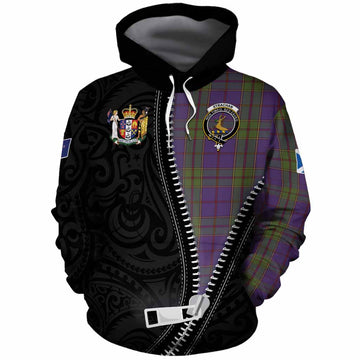 Strachan Tartan Cotton Hoodie New Zealand Pattern Unique Zipper Stylized