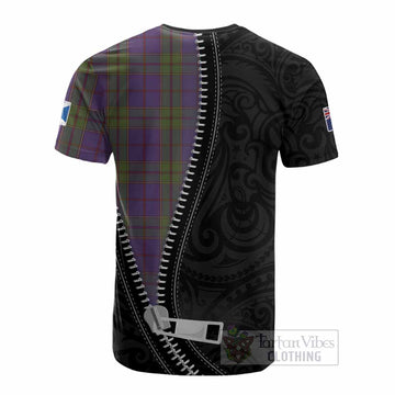 Strachan Tartan Cotton T-shirt New Zealand Pattern Unique Zipper Stylized