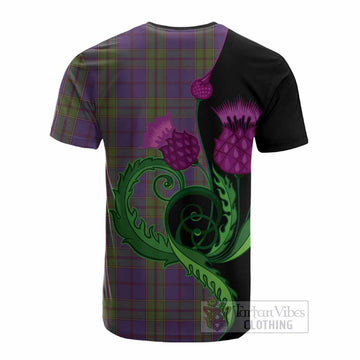 Strachan Tartan Cotton T-shirt Traditional Scottish Thistle