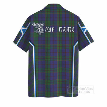 Strachan Tartan Crest Hawaiian Shirt Scotland Coat of Arm Flag Style - Tartan Vibes Clothing