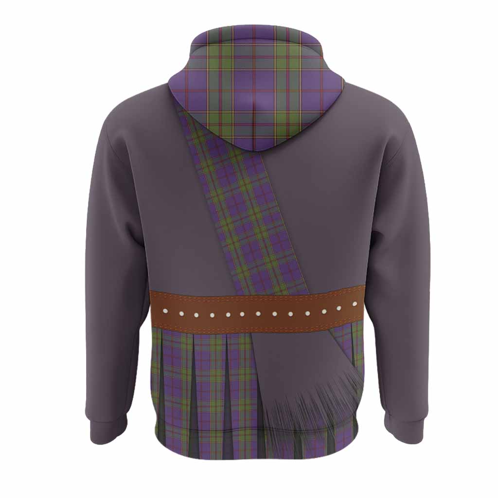 Strachan Tartan Crest Hoodie Kilt Costume Style