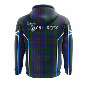 Strachan Tartan Crest Hoodie Scotland Coat of Arm Flag Style - Tartan Vibes Clothing