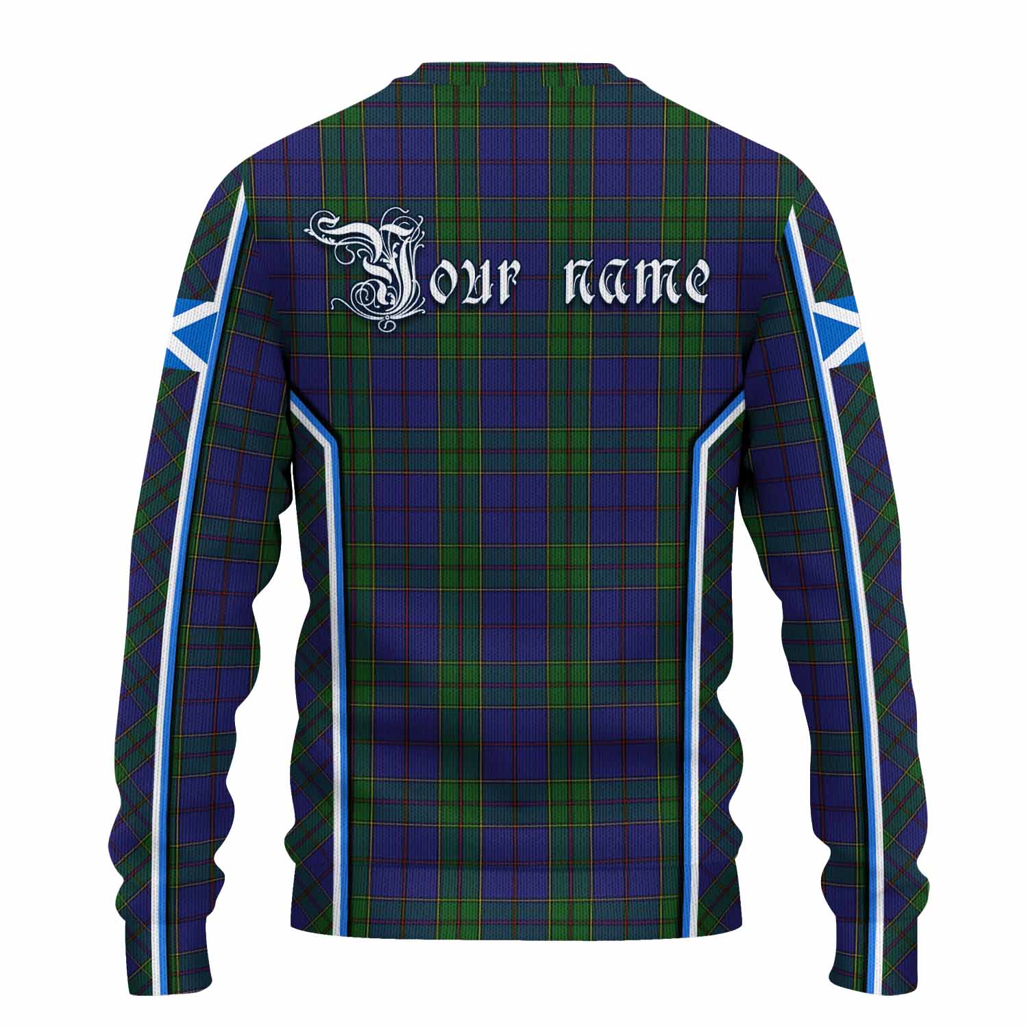 Strachan Tartan Crest Knitted Sweater Scotland Coat of Arm Flag Style - Tartan Vibes Clothing