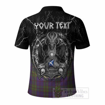 Strachan Tartan Crest Polo Shirt Celtic Odin's Raven Legacy