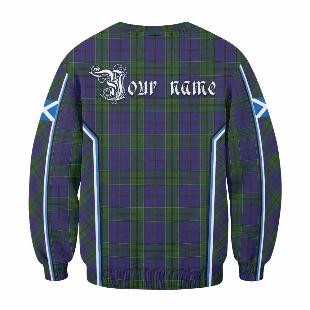 Strachan Tartan Crest Sweatshirt Scotland Coat of Arm Flag Style - Tartan Vibes Clothing