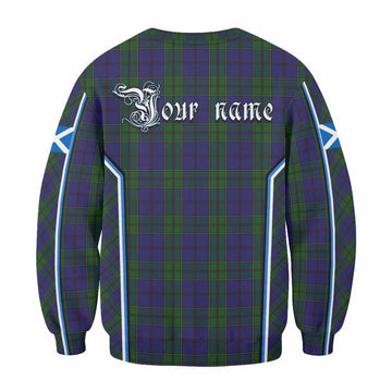 Strachan Tartan Crest Sweatshirt Scotland Coat of Arm Flag Style