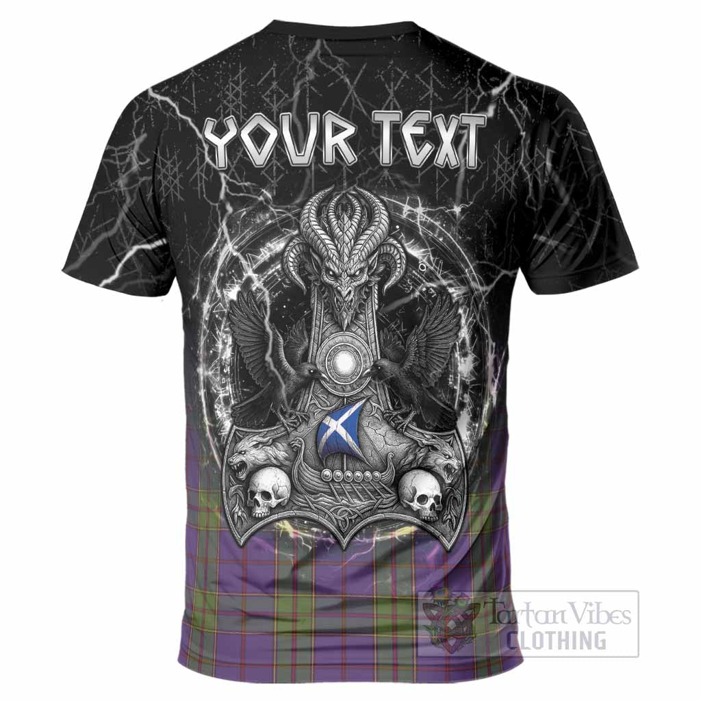 Strachan Tartan Crest T-Shirt Celtic Odin's Raven Legacy