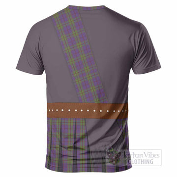Strachan Tartan Crest T-Shirt Kilt Costume Style