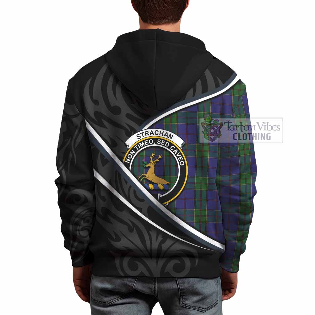Strachan Tartan Family Crest Hoodie Celtic Scottish Thistle Floral - Tartan Vibes Clothing