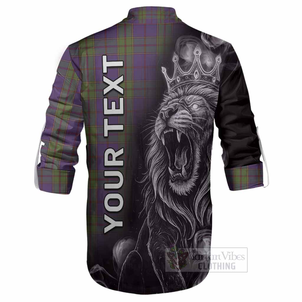 Strachan Tartan Ghillie Shirt Roaring Lion Heritage