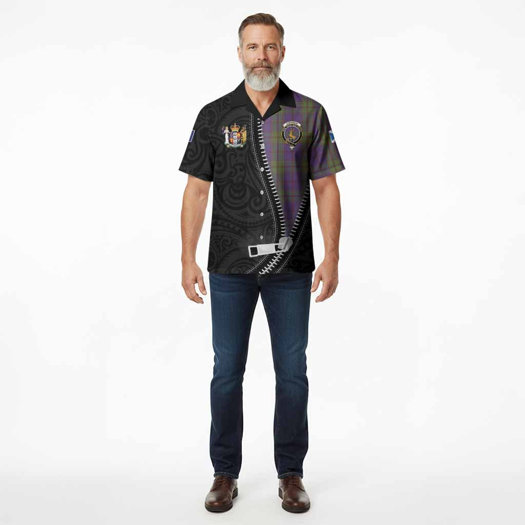 Strachan Tartan Hawaiian Shirt New Zealand Pattern Unique Zipper Stylized