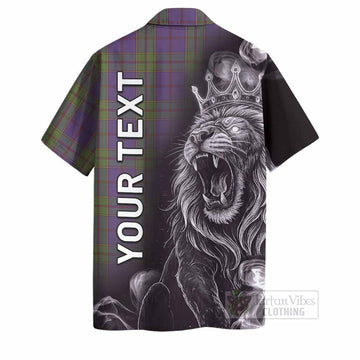 Strachan Tartan Hawaiian Shirt Roaring Lion Heritage