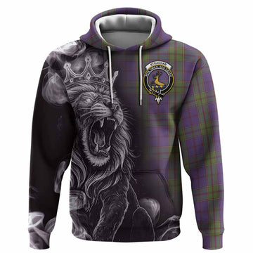 Strachan Tartan Hoodie Roaring Lion Heritage