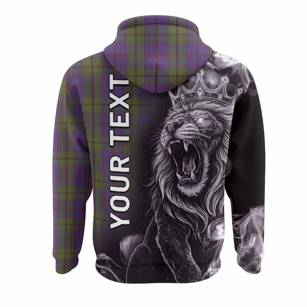 Strachan Tartan Hoodie Roaring Lion Heritage