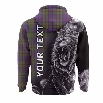 Strachan Tartan Hoodie Roaring Lion Heritage