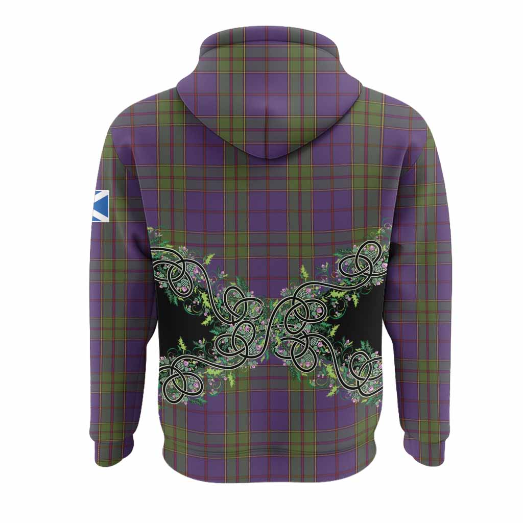 Strachan Tartan Hoodie Thistle Scottish Spirit