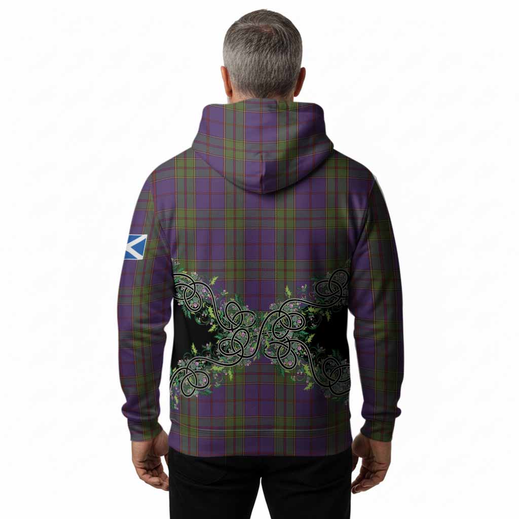 Strachan Tartan Hoodie Thistle Scottish Spirit