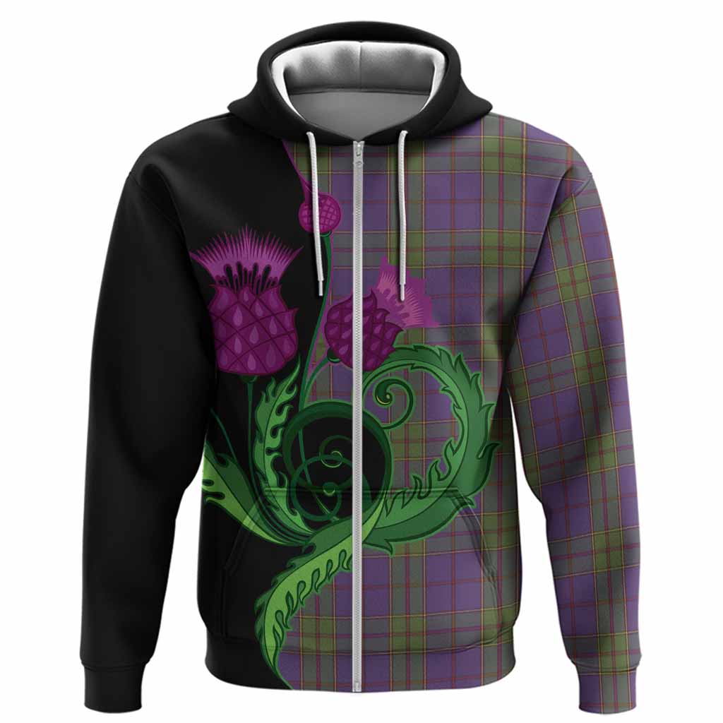 Strachan Tartan Hoodie Traditional Scottish Thistle