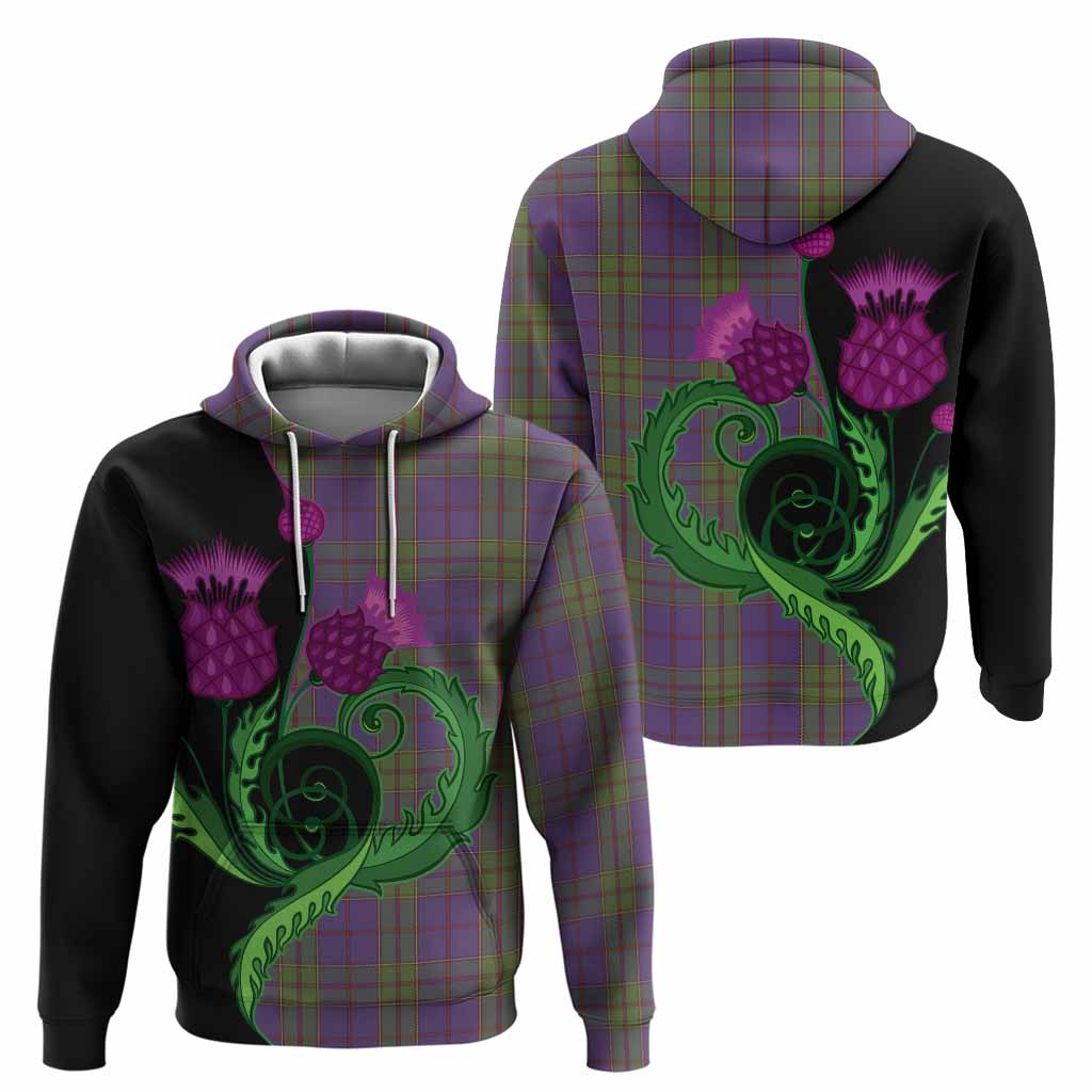 Strachan Tartan Hoodie Traditional Scottish Thistle