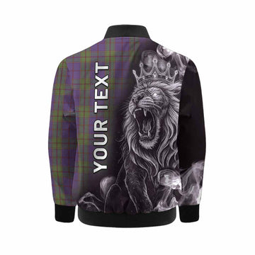 Strachan Tartan Kid Bomber Jacket Roaring Lion Heritage