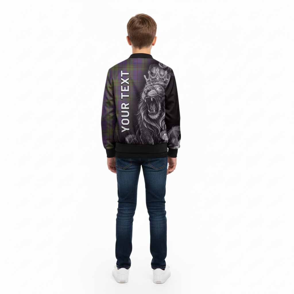 Strachan Tartan Kid Bomber Jacket Roaring Lion Heritage