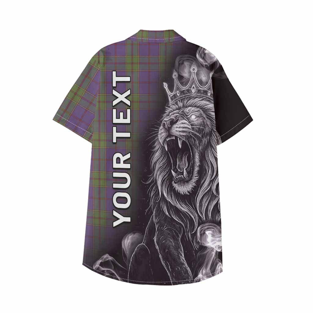 Strachan Tartan Kid Hawaiian Shirt Roaring Lion Heritage