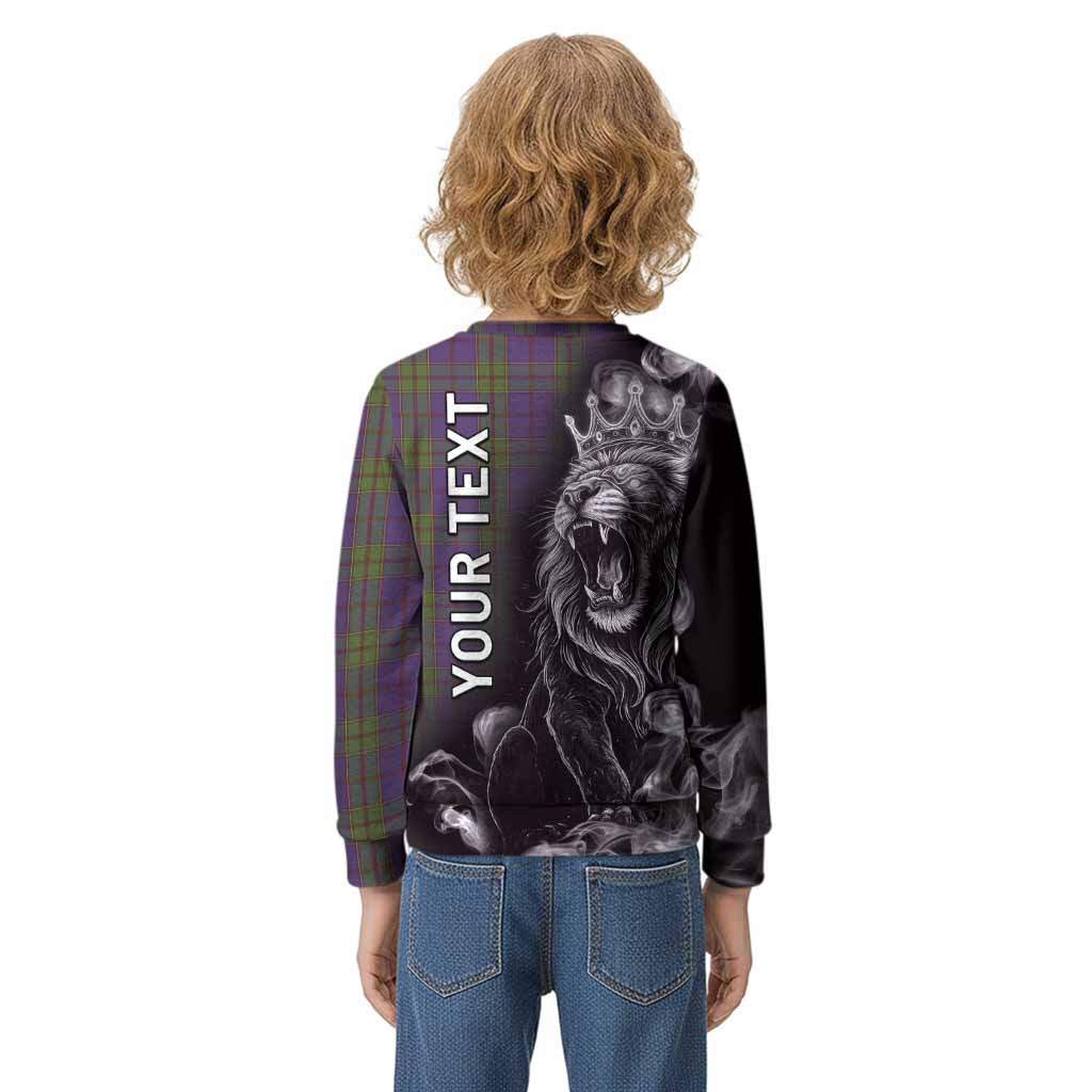 Strachan Tartan Kid Knitted Sweatshirt Roaring Lion Heritage