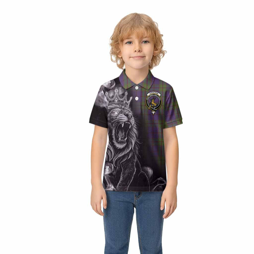 Strachan Tartan Kid Polo Shirt Roaring Lion Heritage