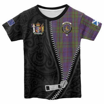Strachan Tartan Kid T-shirt New Zealand Pattern Unique Zipper Stylized