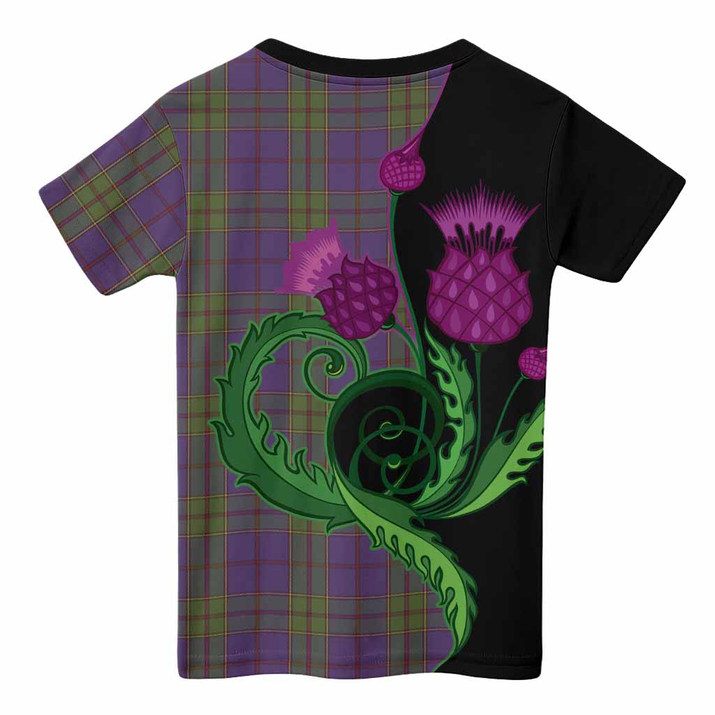 Strachan Tartan Kid T-shirt Traditional Scottish Thistle
