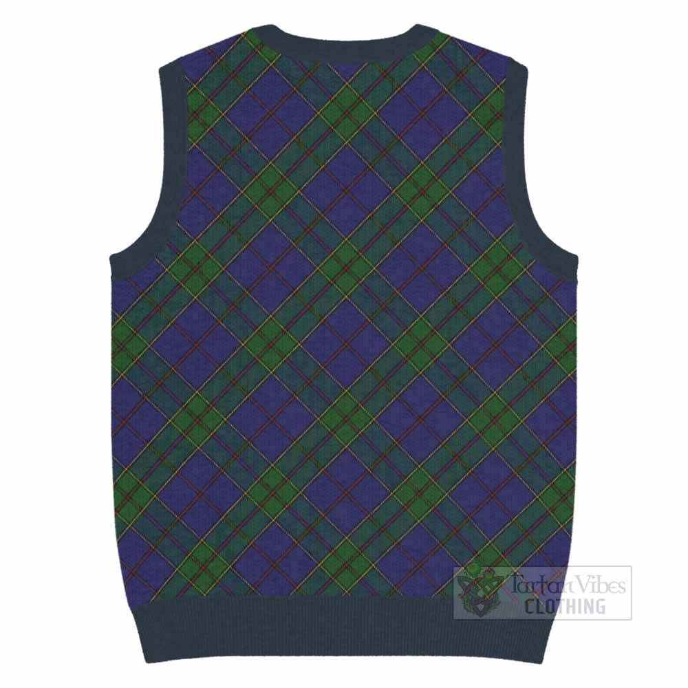 Strachan Tartan  Knitted V-Neck Vest Cross Style