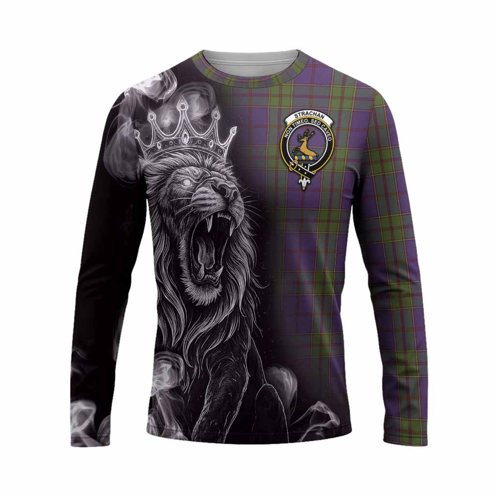 Strachan Tartan Long Sleeve T-Shirt Roaring Lion Heritage
